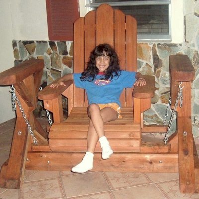 Adirondack Chain Glider (Options: Single, Mature Redwood, Transparent Premium Sealant).