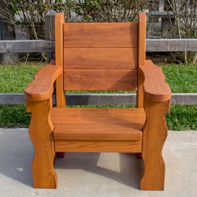 Angel's Armchair (Options: Douglas-Fir, No Cushion, Transparent Premium Sealant).