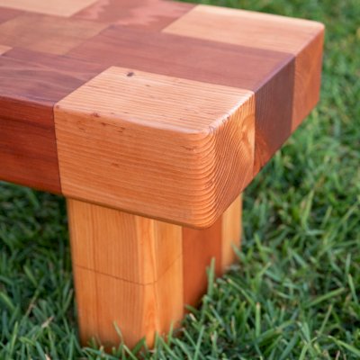 Barney & Betty's Favorite Garden Bench (Options: 48" x 16.5", Mixed of California Redwood and Douglas Fir, Transparent Premium Sealant).