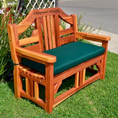 We make custom Bench Cushions to fit using any Sunbrella brand fabric. To choose a fabric please go to: www.outdoorfabriccentral.com.