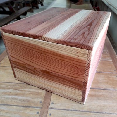 Building Blocks (Options: 196 Blocks, Include Wooden Box, California Redwood, No Engraving, Wax Finish).