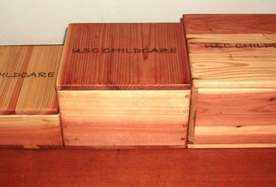 36-Piece, 72-Piece, and 82-Piece Building Blocks - Block Boxes in California Redwood and Mature Redwood Unfinished.