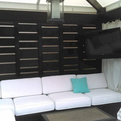 Catalina Island Pergola (Options: 10' x 12', California Redwood, 4-Post Anchor Kit for Concrete, Custom Finish).