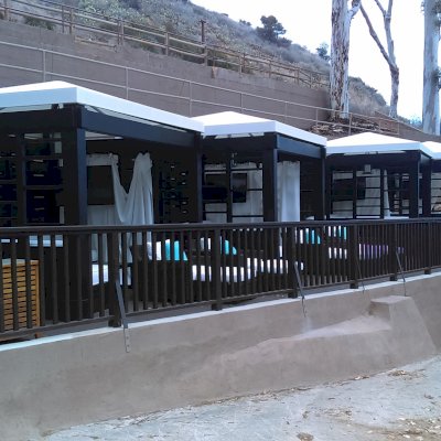 Catalina Island Pergola (Options: 10' x 12', California Redwood, 4-Post Anchor Kit for Concrete, Custom Finish).