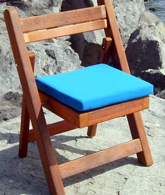 We make custom Chair Cushions to fit using any Sunbrella brand fabric. To choose a fabric please go to: www.outdoorfabriccentral.com.