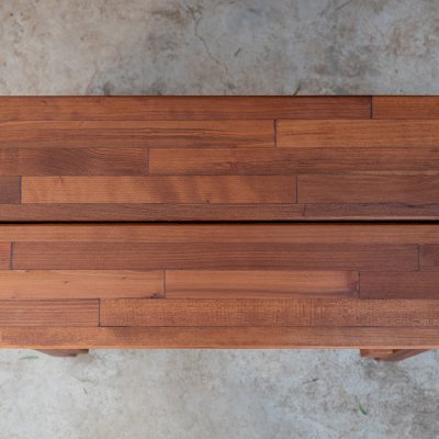 Classic Wooden Picnic Bench (Options: 2 ft, 17 1/2 inches H, Built From Mosaic Mature Redwood with a 20 Year Warranty, Slightly Rounded Corners, No Engraving, Transparent Premium Sealant).