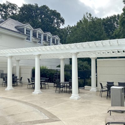 Custom Garden Pergola. Pergolas Installed in a Country Club in North Carolina.