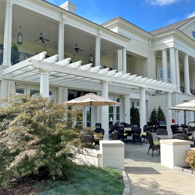 Custom Garden Pergola. Pergolas Installed in a Country Club in North Carolina.