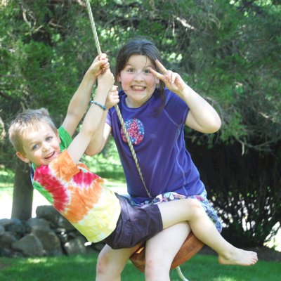Disk Swing Seats (Options: Kid's & Adult's 15-inch Disk Swing Diameter, California Redwood, 3/4" Diameter Hole for Rope, Transparent Premium Sealant)
