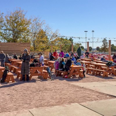 Forever Picnic Tables (Unattached Benches) (Options: 8' and 5' L, 28 ¾in W, Side Benches, Old-Growth Redwood, 1 Full Length Side Bench Per Side, Standard Tabletop, Squared Corners, No Umbrella Hole, Transparent Premium Sealant). Photo Courtesy of Sportport International of Maryland Heights, Missouri.