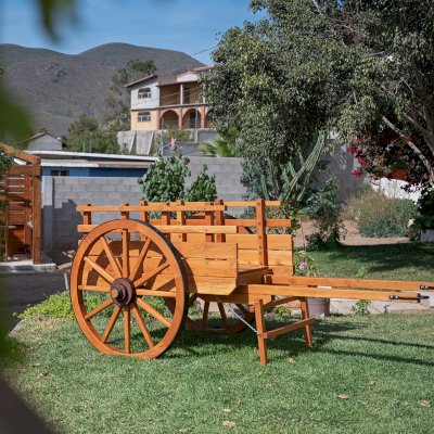 La Carreta, Authentic 19th Century Wood Cart (Options: Douglas-fir, Transparent Premium Sealant).