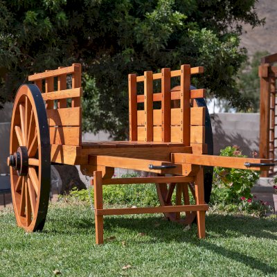 La Carreta, Authentic 19th Century Wood Cart (Options: Douglas-fir, Transparent Premium Sealant).