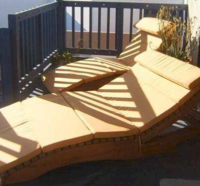 Lounger Cushions (Options: Double, Penny's, 4 inches Thicknes, Five Sections, Custom Color).