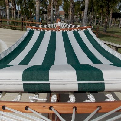Noah's Arc Wood Hammock (Options: California Redwood, Small, Hammock with the Safety Cords Hardware, with Pillow, Transparent Premium Sealant). 