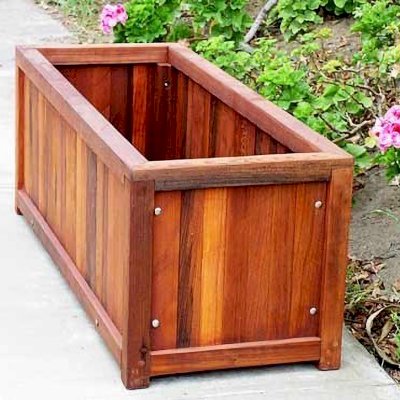Napa Planters (Options: 48''L, 18'' W, 20'' H, California Redwood). 2011 Photo Contest Entry. Photo Courtesy of Hans Susan. 