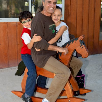Rocking Horses (Options: Old-Growth Redwood, Transparent Premium Sealant).