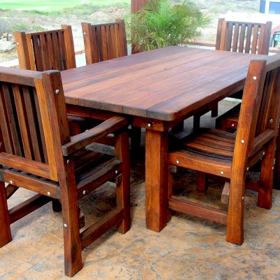 San Francisco Redwood Patio Table