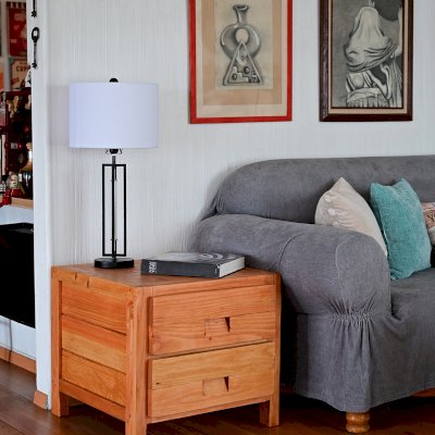 Custom Santi's Dresser (Options: 2 Drawers, 2' L x 2' D x 18" H, Douglas-fir, Transparent Premium Sealant).