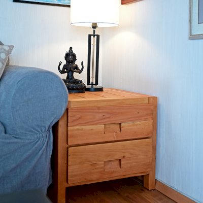 Custom Santi's Dresser (Options: 2 Drawers, 2' L x 2' D x 18" H, Douglas-fir, Transparent Premium Sealant).