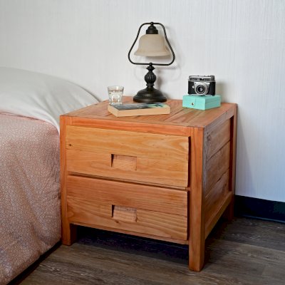 Custom Santi's Dresser (Options: 2 Drawers, 2' L x 2' D x 18" H, Douglas-fir, Transparent Premium Sealant).