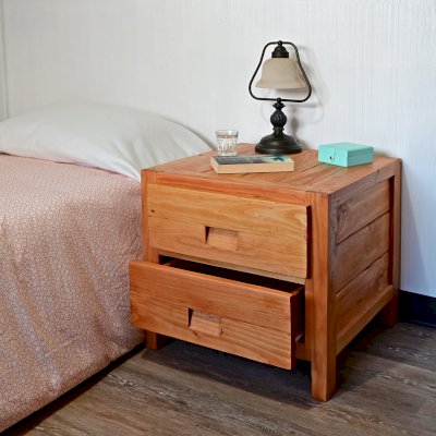 Custom Santi's Dresser (Options: 2 Drawers, 2' L x 2' D x 18" H, Douglas-fir, Transparent Premium Sealant).