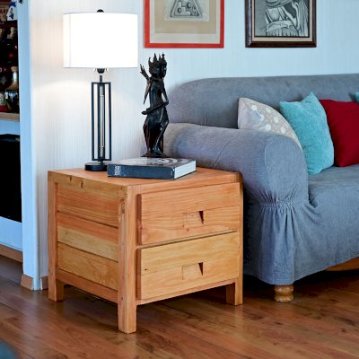 Custom Santi's Dresser (Options: 2 Drawers, 2' L x 2' D x 18" H, Douglas-fir, Transparent Premium Sealant).