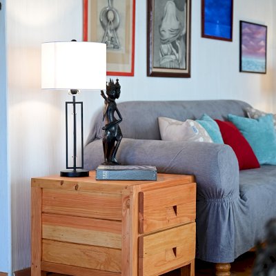 Custom Santi's Dresser (Options: 2 Drawers, 2' L x 2' D x 18" H, Douglas-fir, Transparent Premium Sealant).