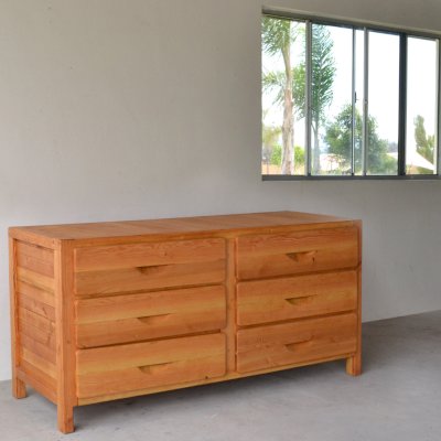 Santi's Dressers (Options: 6 Drawers, Douglas-fir, Transparent Premium Sealant).