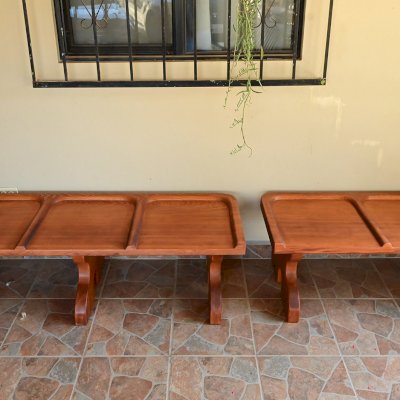 Sea Ranch Bench (Options: 3 Seatings, No Engraving, Galvanized Bolts, Transparent Premium Sealant).