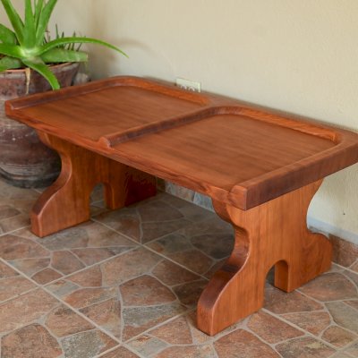 Sea Ranch Bench (Options: 2 Seatings, No Engraving, Galvanized Bolts, Transparent Premium Sealant).