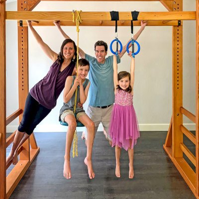 Sheldon's Monkey Bar.Sheldon's Monkey Bar (Options: 8ft H, 8 ft L, Douglas-fir, Standard Step Option, Transparent Premium Sealant). Photo Courtesy of R. Bartlett of Flagstaff, AZ.