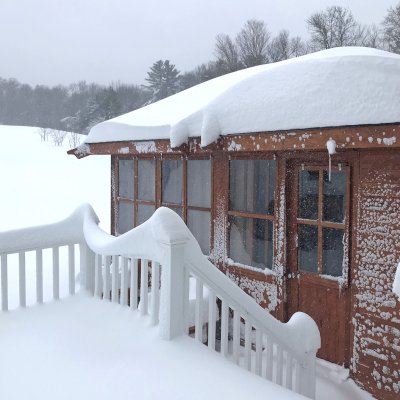 Spa Gazebo Kit (Options: 20' L, 14' W, Mature Redwood,  All Sliding Windows with Screens, Without Skylight, 36" H Siding Below Windows, Vertical Siding, Japanese Doors with Screens, No Flooring, Transparent Premium Sealant). Photo Courtesy of J. Zawalsky of Groveland, Massachusetts.