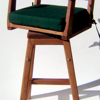Stool Cushions (Options: Captain's Chair, Forest Green).