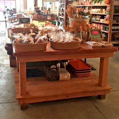 Custom Super Heavy Duty Workshop Table. Photo Courtesy of Chow's Restaurant in 3770 Piedmont Avenue, Oakland, CA.