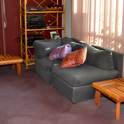 Terrace Wood Outdoor Coffee Table (Options: 21 1/2" Size, Redwood, 12" H, Transparent Premium Sealant).