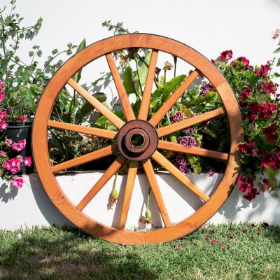 The 19th Century Wild West Wagon Wheel (Options: Douglas-fir, Transparent Premium Sealant).