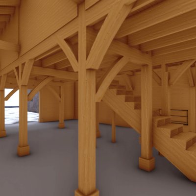 Heavenly Horse Barndominium (Options: 41' L x 32' W). Image shown is a scaled rendering.