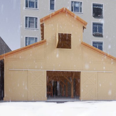 Heavenly Horse Barndominium (Options: 41' L x 32' W). Image shown is a scaled rendering.