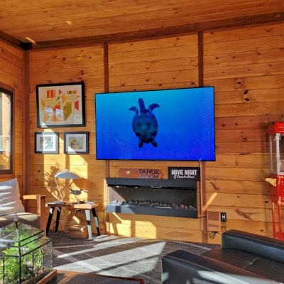 Palo Alto Backyard Cabin (Options: 18' L, 16' W, Without Porch, Structural Deck - Interior and 4' Exterior, California Redwood, Sugar Pine Internal Walls and Ceiling, Windows Purchased Locally, With Two 3' x 5' Skylights, Metal Roof, Custom Railings and Steps, Electrical Wire Trim on the Walls, Transparent Premium Sealant). Photo Courtesy of A. Ramon of South San Francisco, California.