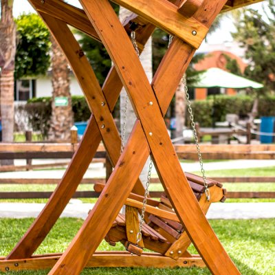 Summerbreeze Swing Sets (Options: Standard Bench, Redwood, Ensenada Seat Style, Transparent Premium Sealant).