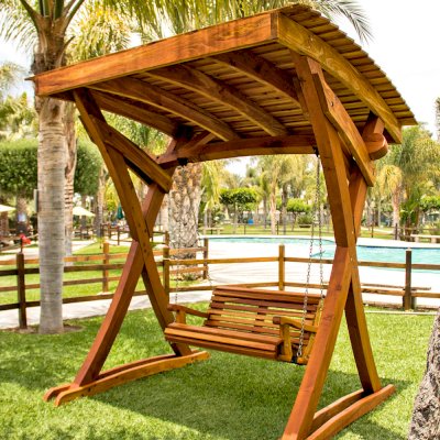 Summerbreeze Swing Sets (Options: Standard Bench, Redwood, Ensenada Seat Style, Transparent Premium Sealant).