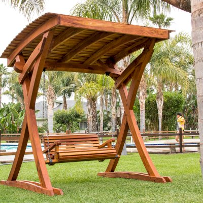 Summerbreeze Swing Sets (Options: Standard Bench, Redwood, Ensenada Seat Style, Transparent Premium Sealant).