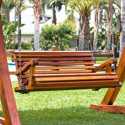 Summerbreeze Swing Sets (Options: Standard Bench, Redwood, Ensenada Seat Style, Transparent Premium Sealant).