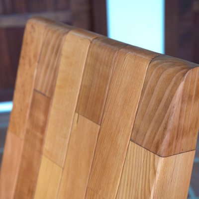 Titanic Timber Throne (Options: Mosaic Douglas, No Cushion, Transparent Premium Sealant).