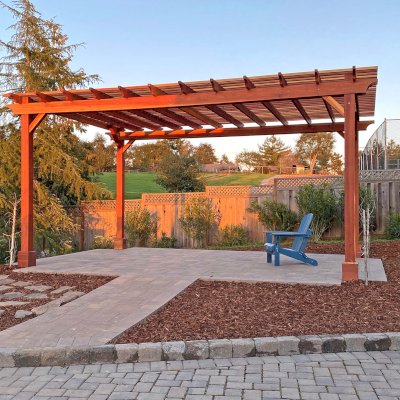 Traditional Wooden Garden Pergola