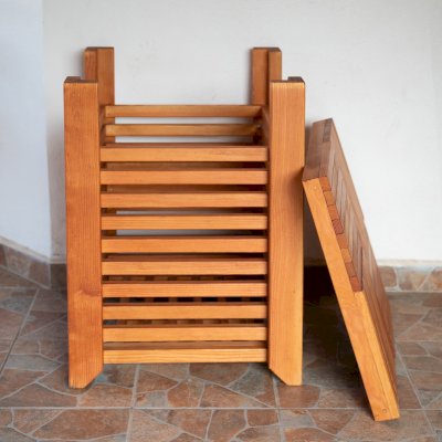 The Trellised Trash Receptacle (Options: Douglas-fir, Transparent Premium Sealant). 