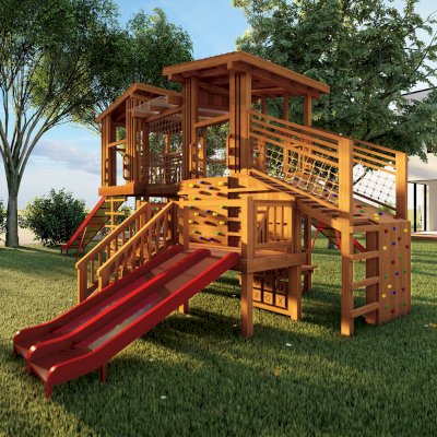 Render of an Ultimate Funhouse Jungle Gym.