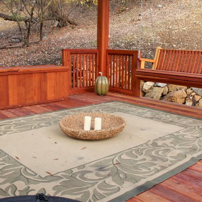 Traditional Wooden Storage Bench (Options: 79 1/2 L x 24 W x 24 H inches, Redwood, Split Seat, Add Pistons, No Engraving, Transparent Premium Sealant). Photo Also Shows a Bench Swing Seat Attached to an Arched Pergola with Deck and Custom Rails. Photo Courtesy of Bob P. of Westlake Village, CA. 