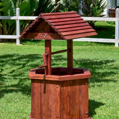 Wishing Wells (Options: Standard 27", Douglas-fir, Cherry Stain Premium Sealant).