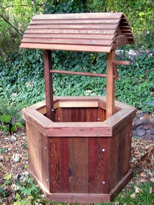 Wishing Wells (Options: Standard 27", Mature Redwood, Transparent Premium Sealant).